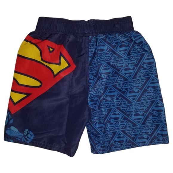 DC Comics Superman Swim Trunks Size 4/5 - Picture 2 of 3